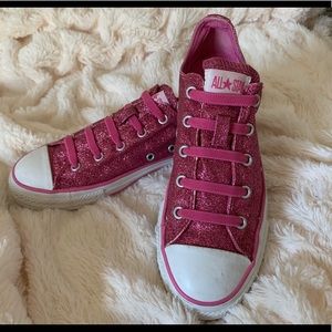 Converse All Star Pink Glitter sneakers!